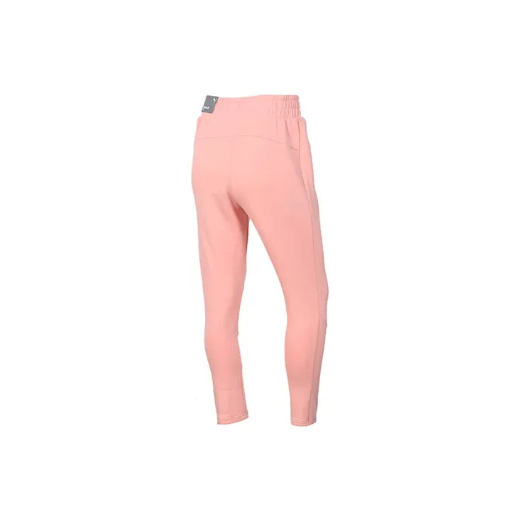 PUMA Knitted Sweatpants Women's Peach Pink-1