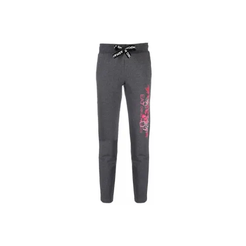 EMPORIO ARMANI Knitted Sweatpants Women's Gray