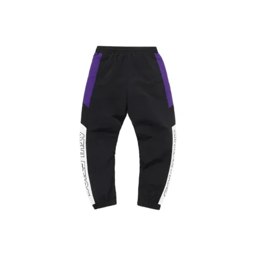 LINING Knitted Sweatpants Women's Black Purple