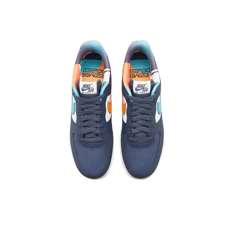 Nike Air Force 1 Low '07 LV8 Emb Thunder Blue Washed Teal-3