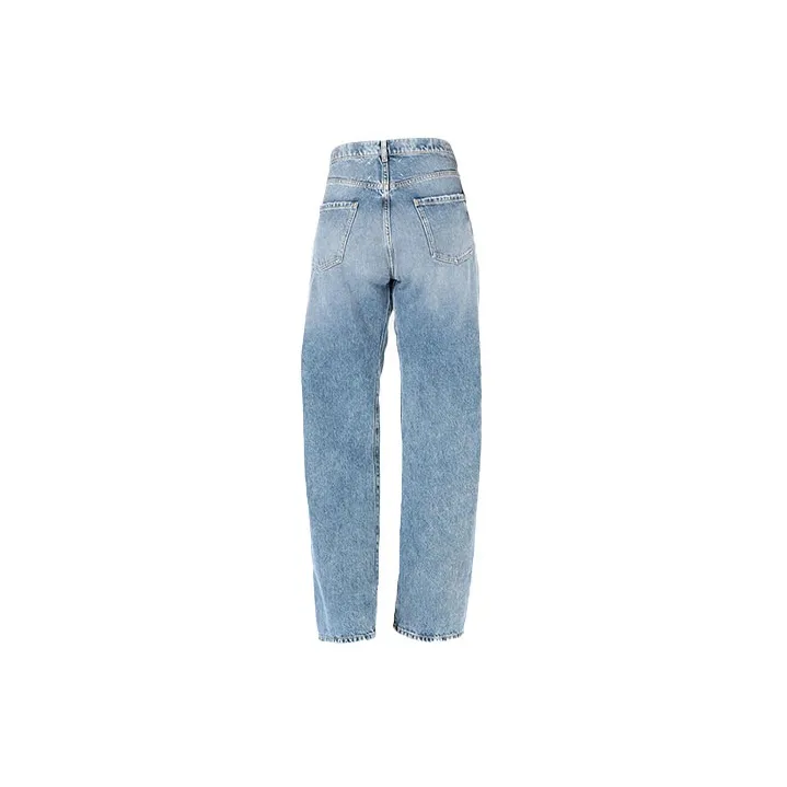 Maison Margiela 5 Pocket Wide Leg Denim Pants Blue-1