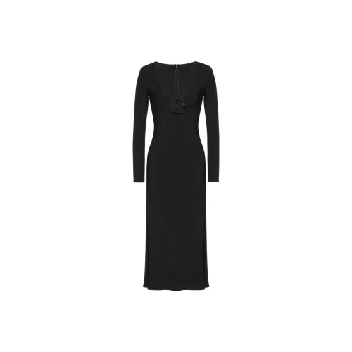 Valentino Long-Sleeved Dresses Women's Black