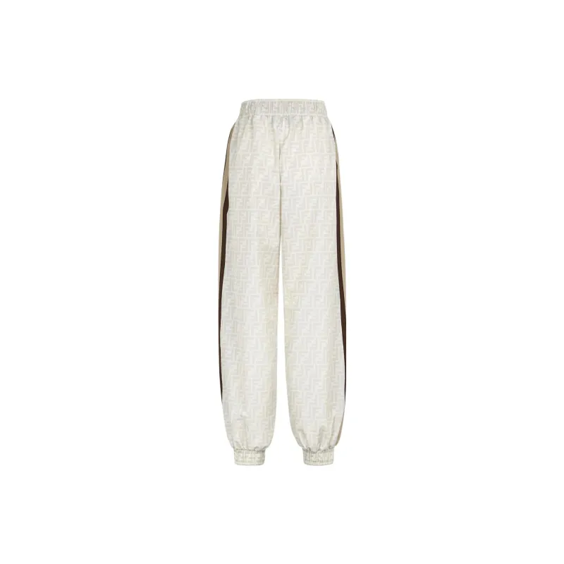 FENDI SS22 Knitted Sweatpants Women's White-1