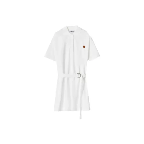 KENZO Short-Sleeved Dresses Women's White