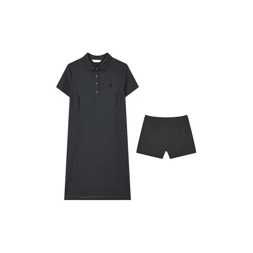 FILA Athletics Short-Sleeved Dresses Women's Pitch Black