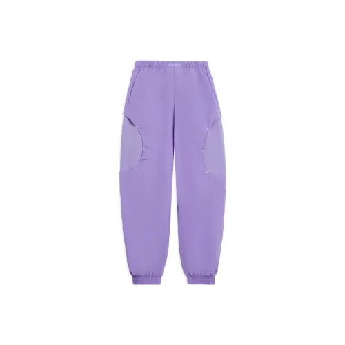 LiNing CF Tracing Knitted Sports Pants Women's Light Blue Purple