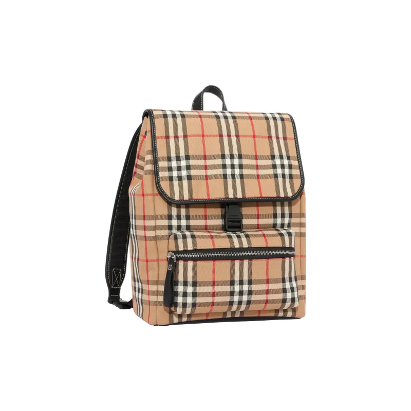 Burberry Vintage Leather Backpack Unisex Archive Beige-1