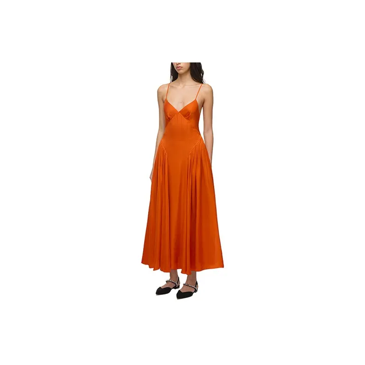 Self-portrait Slip Dresses Women's Orange-2