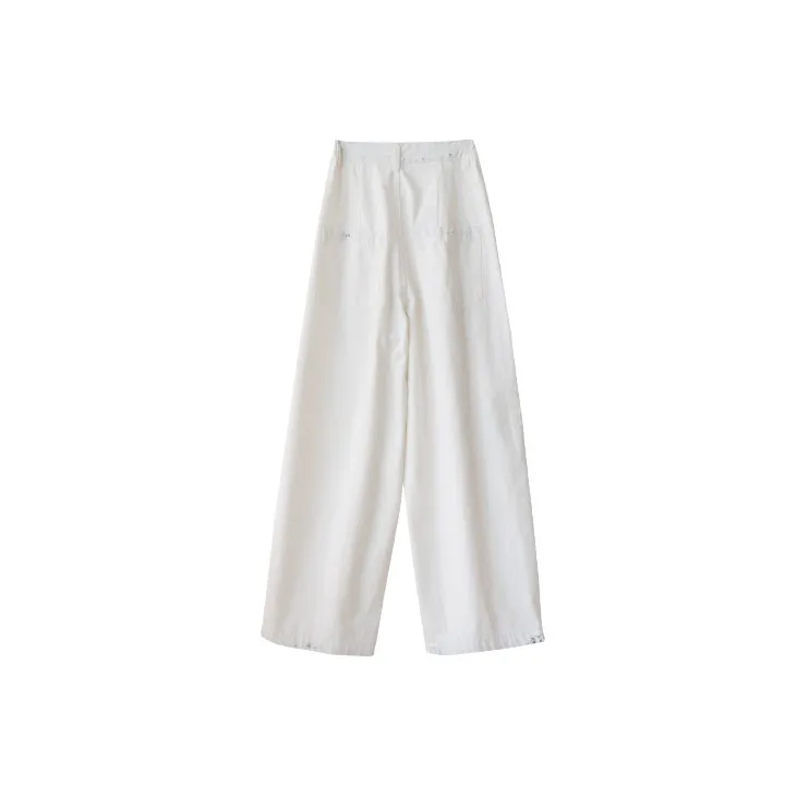 DEER AND FLYER Wide Leg Jeans Women's Cloud White-1