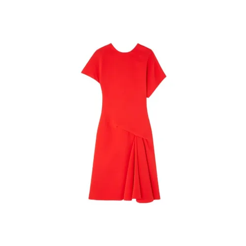 VERSACE Short-Sleeved Dresses Women's Red