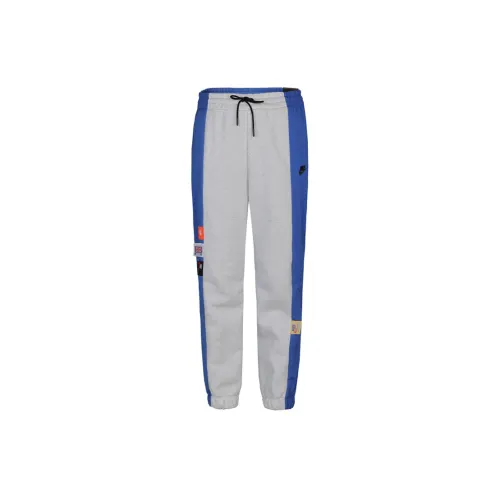 Nike Knitted Sweatpants Women's Gray Blue