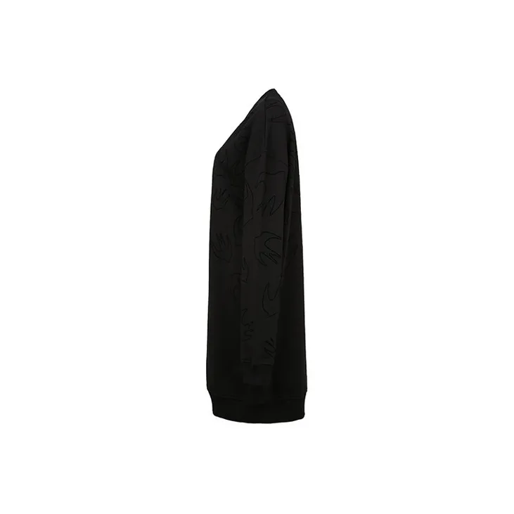 McQ Alexander McQueen Long Sleeved Dresses Women's Black-2