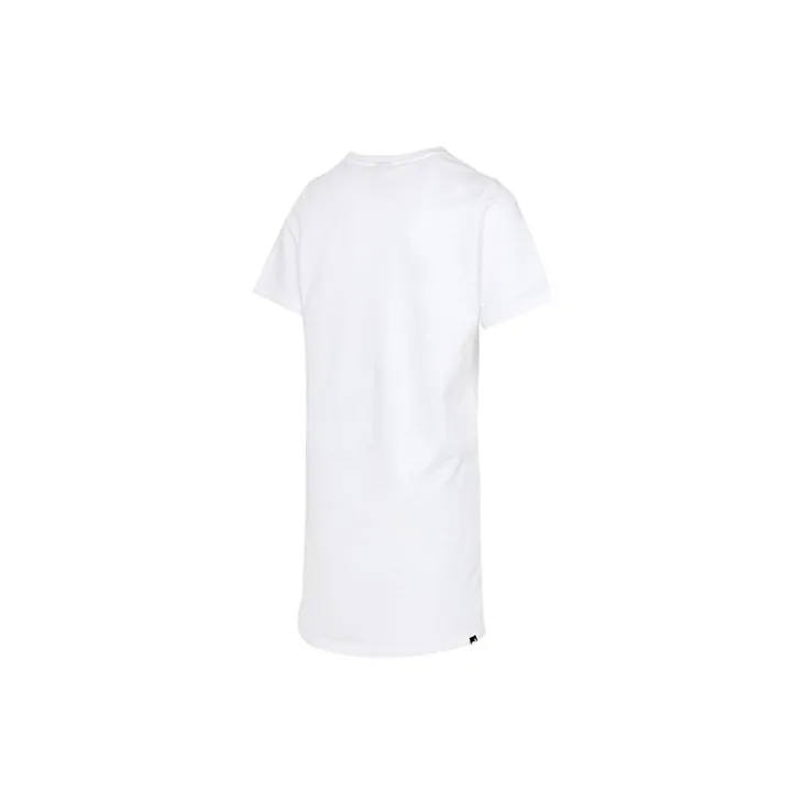 PUMA Short Sleeved Dresses Women's White-1