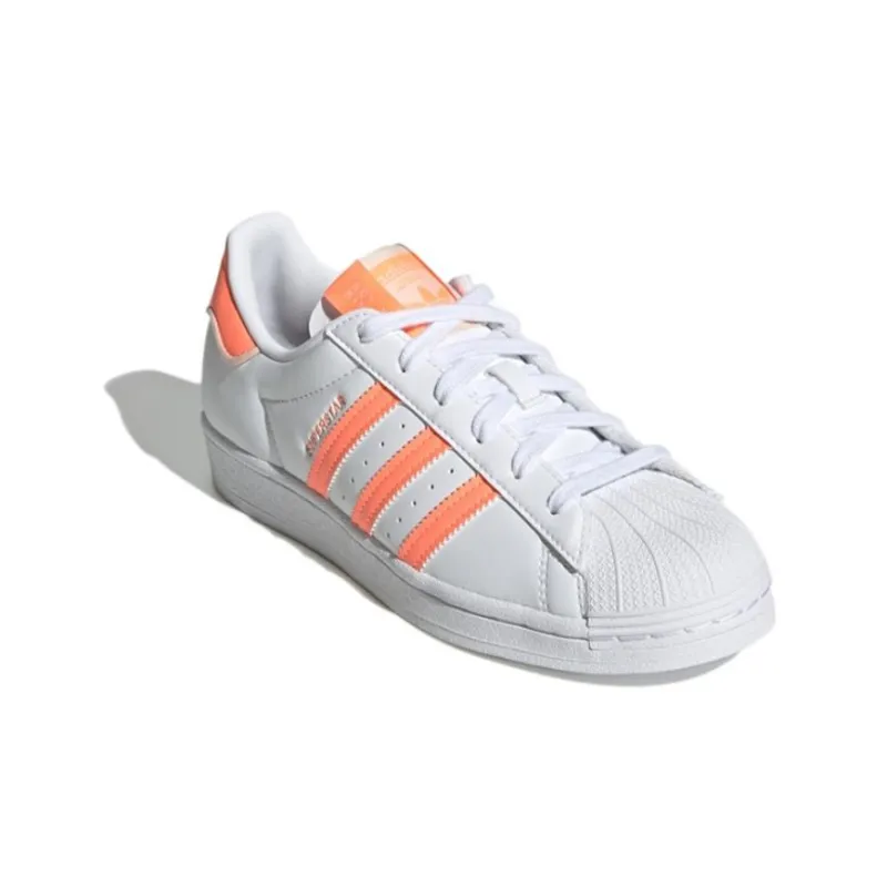 Adidas Originals Superstar Shoes 'Fluorescent Orange' Women's-2