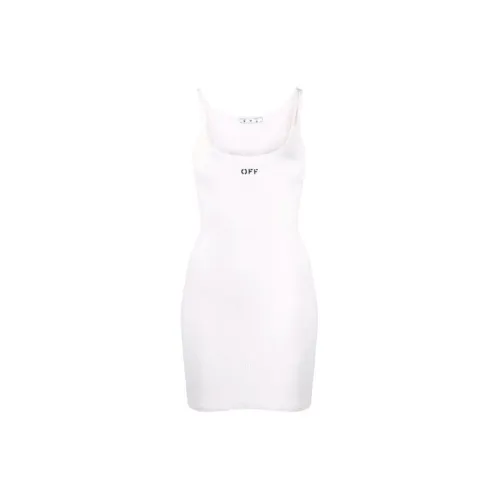 OFF-WHITE SS21 Slip Dresses Women's White