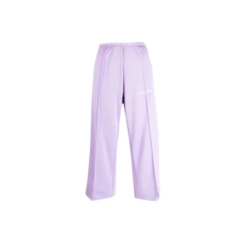 PALM ANGELS Knitted Sweatpants Women's Pink Purple