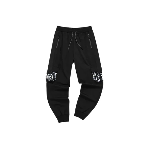 White Mountaineering X FILA FUSION FILA FUSION Hakusan L Collaboration Collection Sports Pants Women's Pitch Black