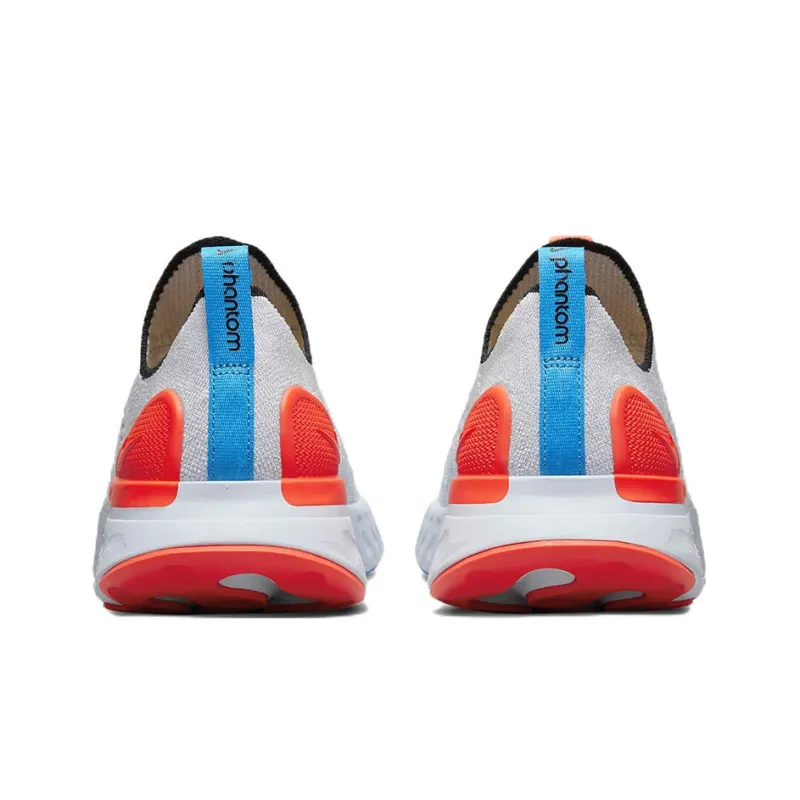 Nike React Phantom Run Flyknit 2 Football Grey Bright Crimson Women's-3