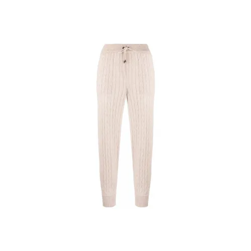 Brunello Cucinelli Cable-knit Drawstring Trousers