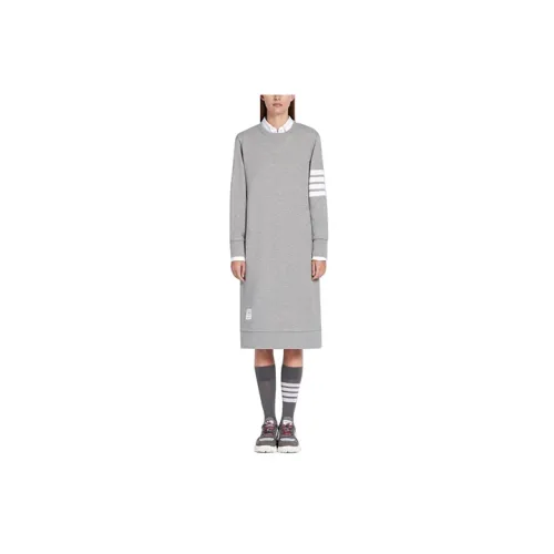 THOM BROWNE Long-Sleeved Dresses Women's Gray