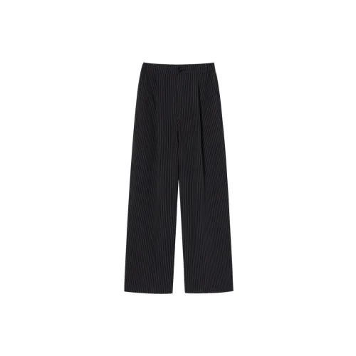 I'M ONE Casual Pants Women's Black/White Textured