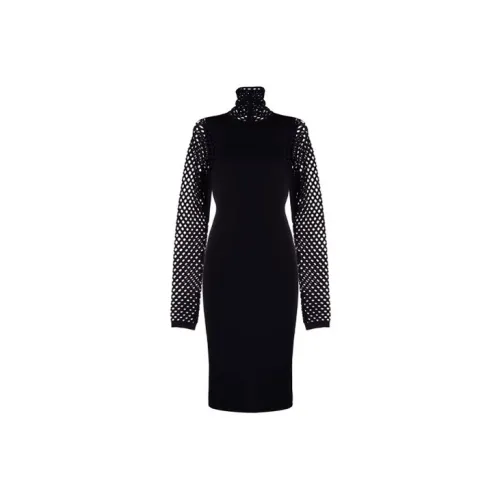 Valentino Long-Sleeved Dresses Women's Black