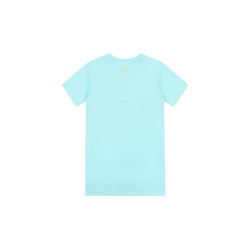 MLB Short Sleeved Dresses Women's Sky Blue-1