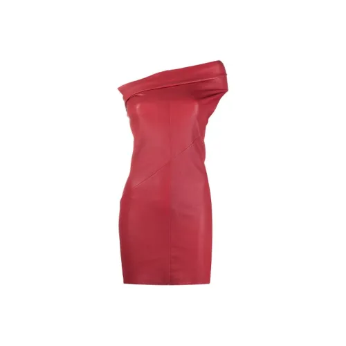 RICK OWENS Sleeveless Dresses Women's Red