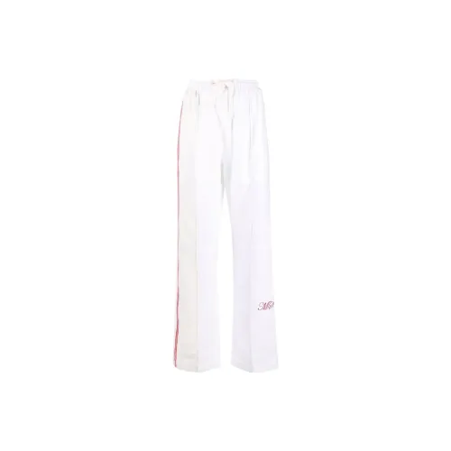 Marine Serre Knit Sweatpants Women's White