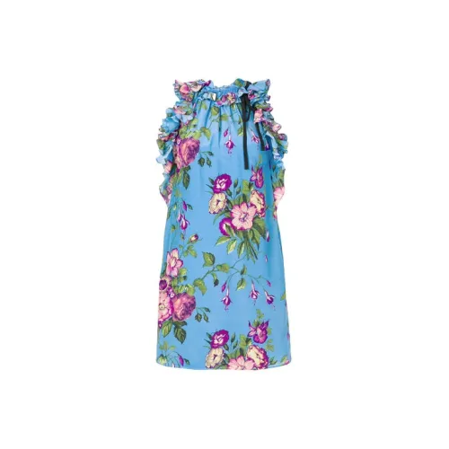 GUCCI Sleeveless Dresses Women's Blue