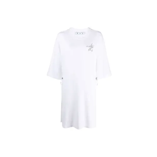 OFF-WHITE FW20 Short-Sleeved Dresses Women's White