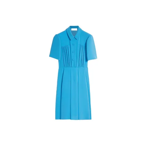 SportMax Short-Sleeved Dresses Women's Blue