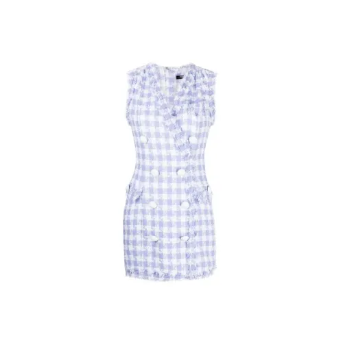 BALMAIN Sleeveless Dresses Women's Purple