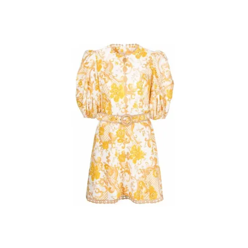 Zimmermann Short-Sleeved Dresses Women's Yellow