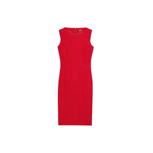 MaxMara Sleeveless Dresses Women's Red