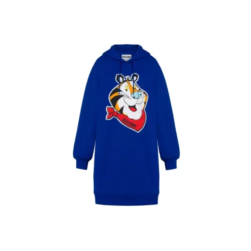 Kellogg's X MOSCHINO Long-Sleeved Dresses Women's Blue