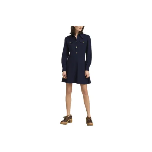 See By Chloe Long-Sleeved Dresses Women's Dark Blue