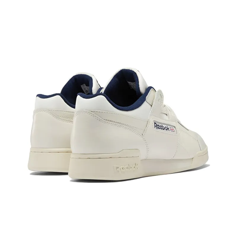 Reebok Workout Plus Slip-Resistant Balance Wear-Resistant Low-Top Skateboard Shoes Ecru-3
