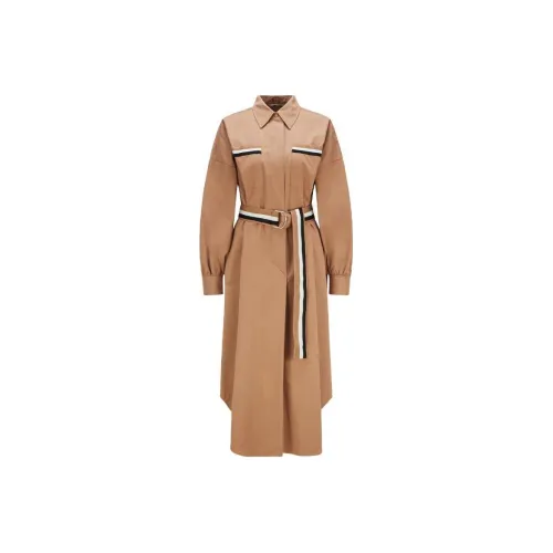 HUGO BOSS Long-Sleeved Dresses Women's Beige