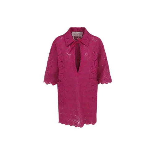 Valentino Short-Sleeved Dresses Women's Fuchsia