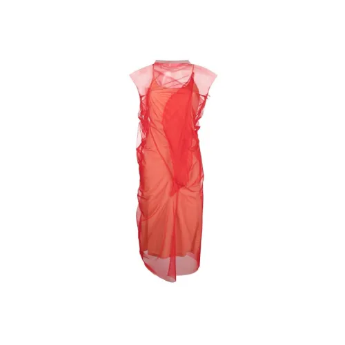 Maison Margiela Sleeveless Dresses Women's Red