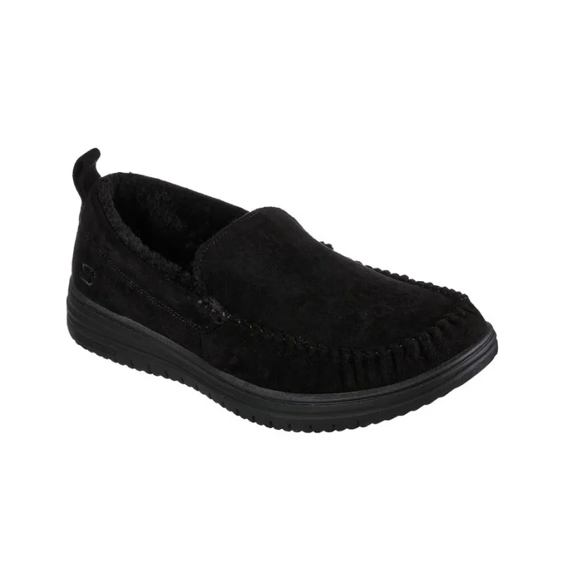 Skechers Relaxed Fit Cushioning Anti Slip And Wear Resistant Low Top Casual Shoes Men's Black-2