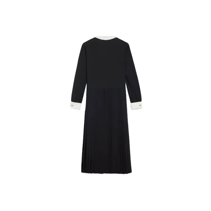 CELINE Long Sleeved Dresses Women's Black-1