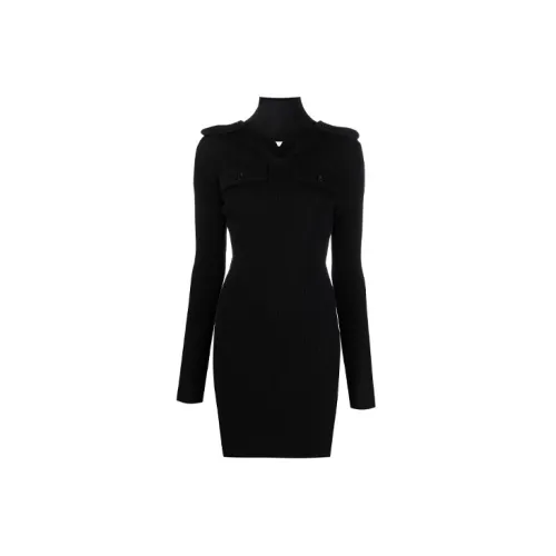 Bottega Veneta Long-Sleeved Dresses Women's Black