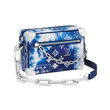 LOUIS VUITTON Mini Soft Trunk Bandana Monogram Blue