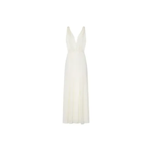 SAINT LAURENT Sleeveless Dresses Women's White