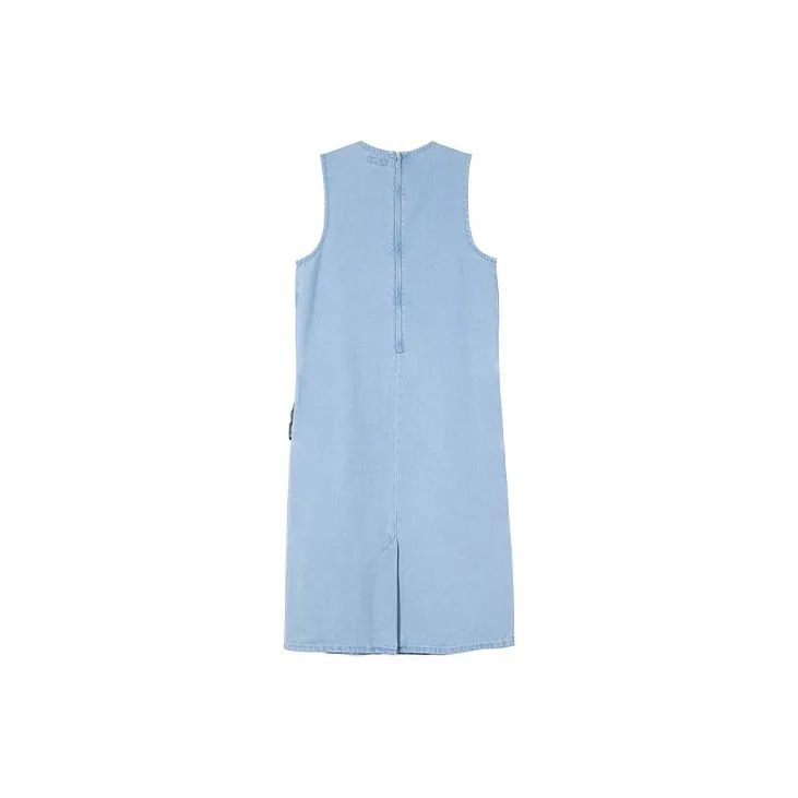 Stussy Sleeveless Dresses Women's Blue-1