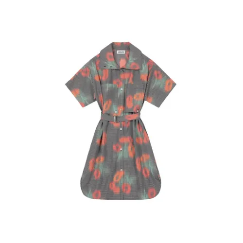 KENZO Short-Sleeved Dresses Women's Cherry Red