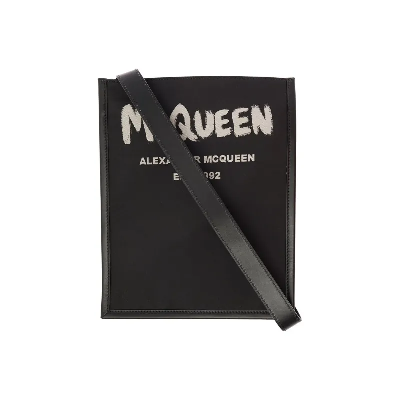 Alexander McQueen Logo Printed Crossbody Bag-0