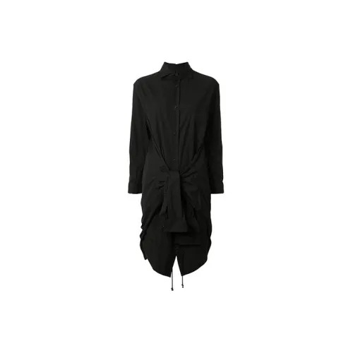 Yohji Yamamoto Long-Sleeved Dresses Women's Black